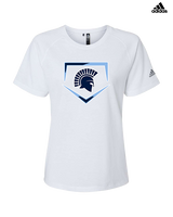 West Bend West HS Softball Plate - Womens Adidas Performance Shirt