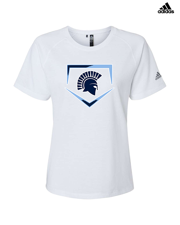 West Bend West HS Softball Plate - Womens Adidas Performance Shirt
