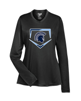 West Bend West HS Softball Plate - Womens Performance Longsleeve