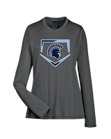 West Bend West HS Softball Plate - Womens Performance Longsleeve