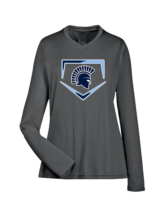 West Bend West HS Softball Plate - Womens Performance Longsleeve