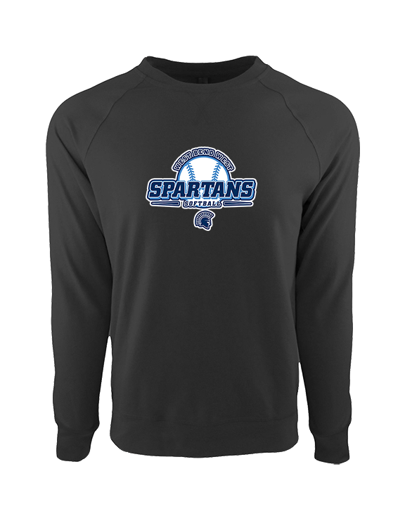West Bend West HS Softball Primary Logo - Crewneck Sweatshirt