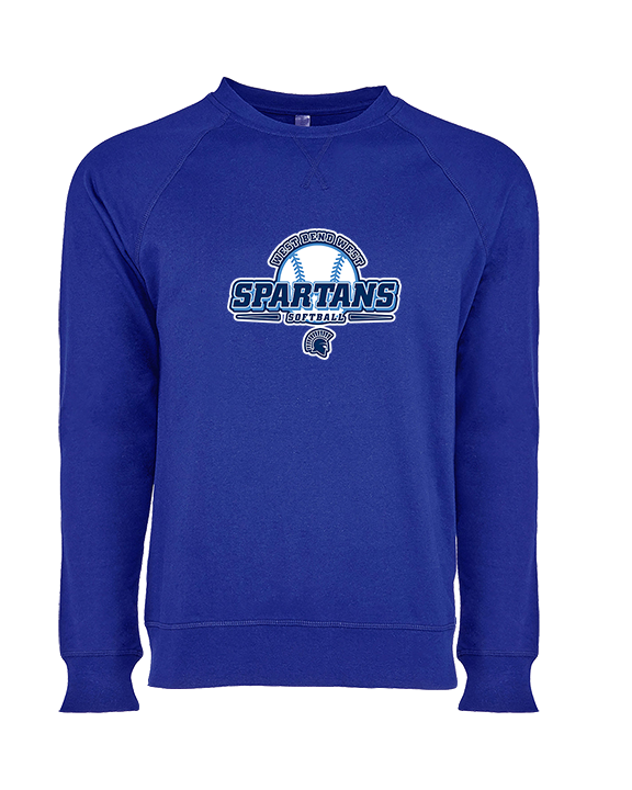West Bend West HS Softball Primary Logo - Crewneck Sweatshirt