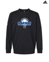 West Bend West HS Softball Primary Logo - Mens Adidas Crewneck