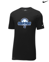 West Bend West HS Softball Primary Logo - Mens Nike Cotton Poly Tee