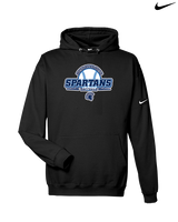 West Bend West HS Softball Primary Logo - Nike Club Fleece Hoodie
