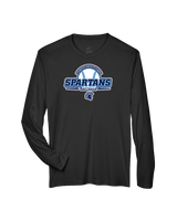 West Bend West HS Softball Primary Logo - Performance Longsleeve