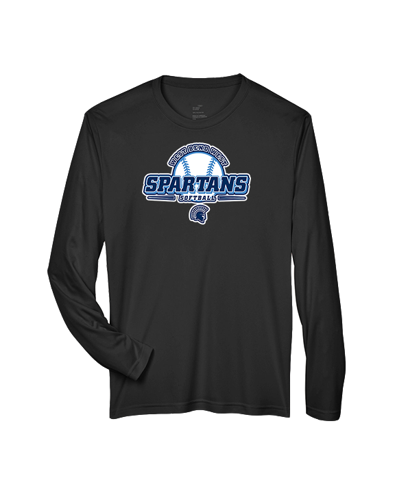 West Bend West HS Softball Primary Logo - Performance Longsleeve