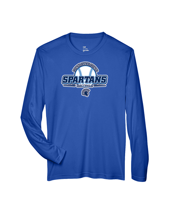 West Bend West HS Softball Primary Logo - Performance Longsleeve