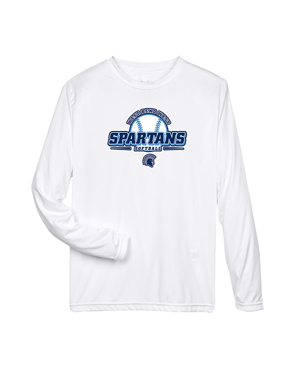 West Bend West HS Softball Primary Logo - Performance Longsleeve