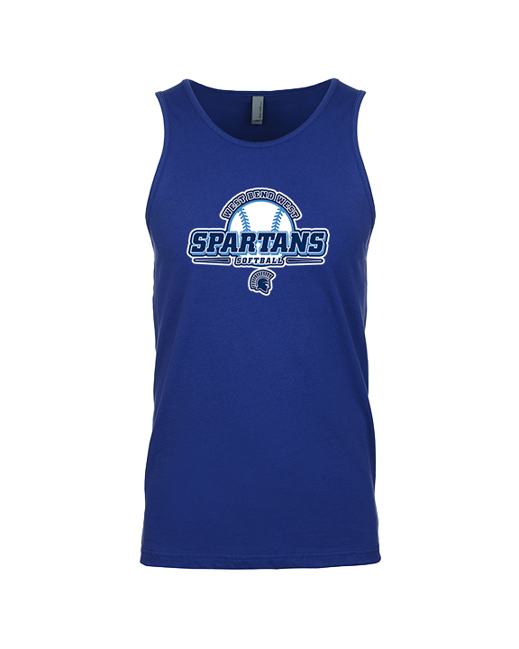 West Bend West HS Softball Primary Logo - Tank Top
