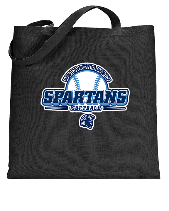 West Bend West HS Softball Primary Logo - Tote