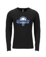 West Bend West HS Softball Primary Logo - Tri-Blend Long Sleeve