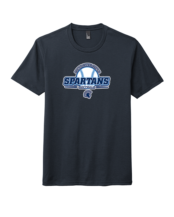 West Bend West HS Softball Primary Logo - Tri-Blend Shirt