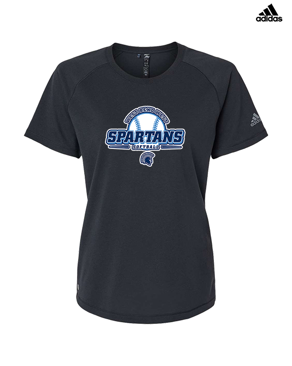 West Bend West HS Softball Primary Logo - Womens Adidas Performance Shirt
