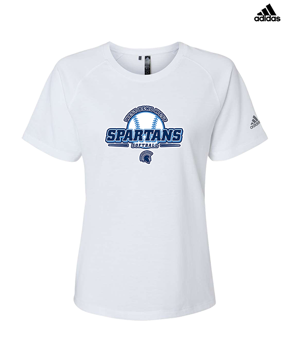 West Bend West HS Softball Primary Logo - Womens Adidas Performance Shirt
