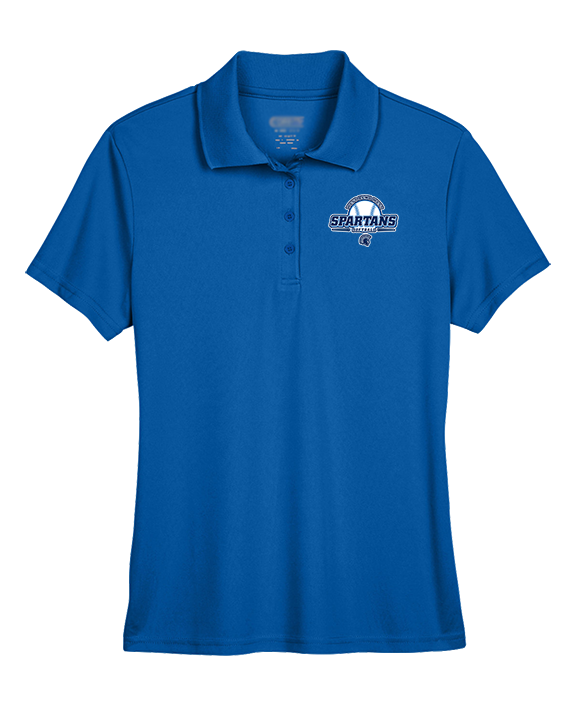 West Bend West HS Softball Primary Logo - Womens Polo