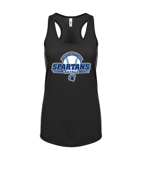 West Bend West HS Softball Primary Logo - Womens Tank Top