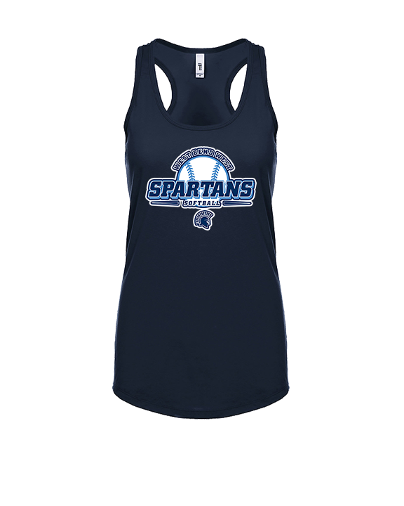West Bend West HS Softball Primary Logo - Womens Tank Top