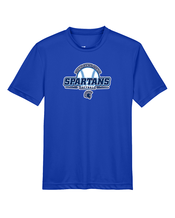 West Bend West HS Softball Primary Logo - Youth Performance Shirt