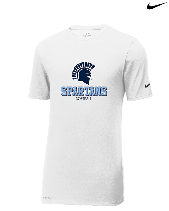 West Bend West HS Softball Shadow - Mens Nike Cotton Poly Tee