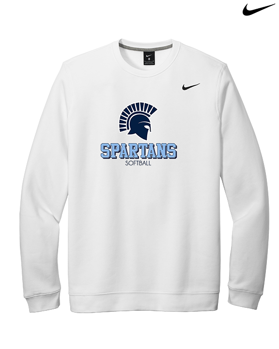 West Bend West HS Softball Shadow - Mens Nike Crewneck