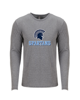 West Bend West HS Softball Shadow - Tri-Blend Long Sleeve