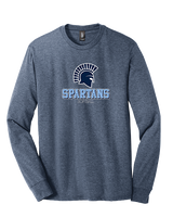 West Bend West HS Softball Shadow - Tri-Blend Long Sleeve