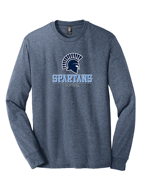 West Bend West HS Softball Shadow - Tri-Blend Long Sleeve