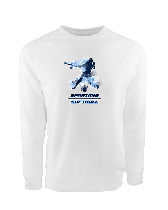 West Bend West HS Softball Swing - Crewneck Sweatshirt