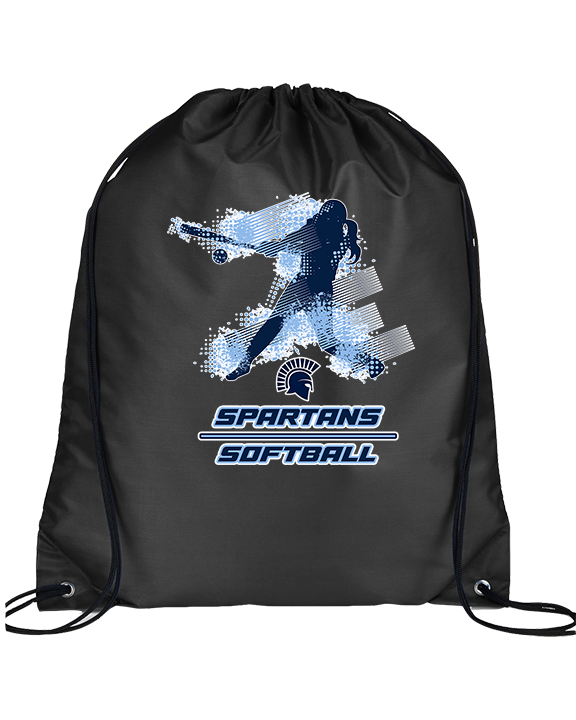 West Bend West HS Softball Swing - Drawstring Bag