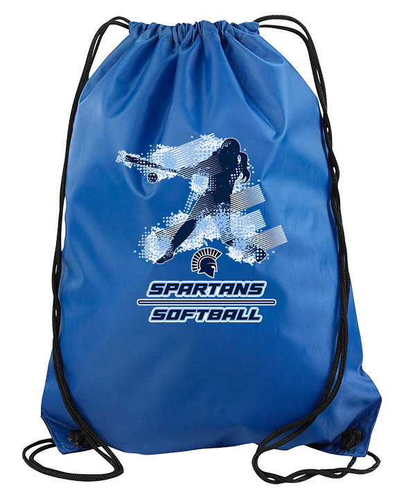 West Bend West HS Softball Swing - Drawstring Bag