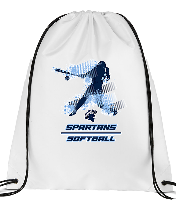 West Bend West HS Softball Swing - Drawstring Bag