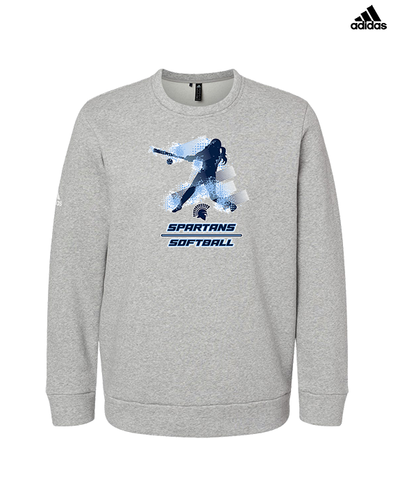 West Bend West HS Softball Swing - Mens Adidas Crewneck
