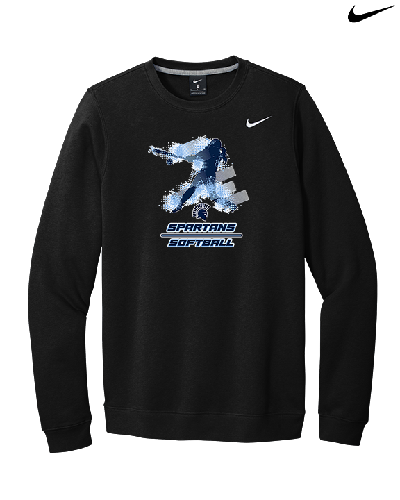 West Bend West HS Softball Swing - Mens Nike Crewneck