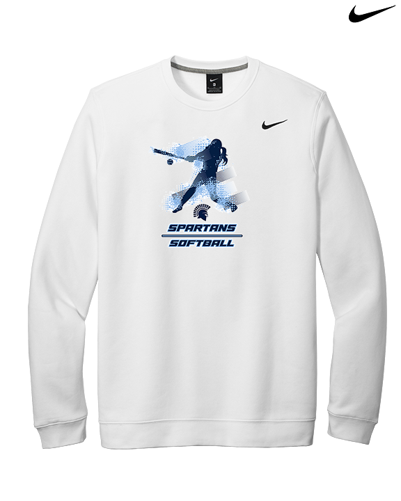 West Bend West HS Softball Swing - Mens Nike Crewneck