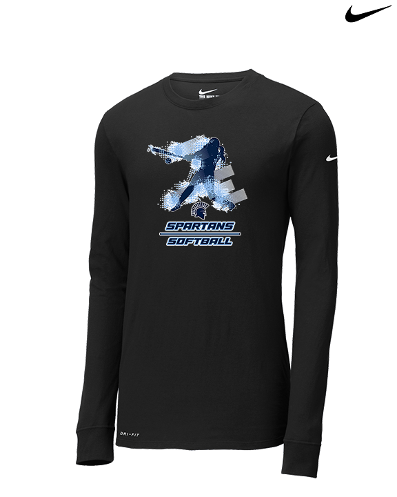 West Bend West HS Softball Swing - Mens Nike Longsleeve