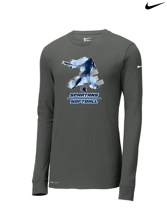 West Bend West HS Softball Swing - Mens Nike Longsleeve