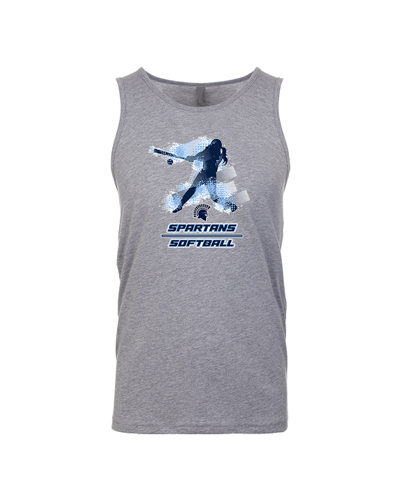 West Bend West HS Softball Swing - Tank Top