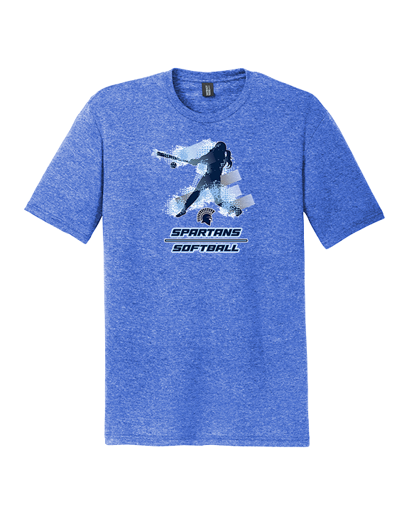 West Bend West HS Softball Swing - Tri-Blend Shirt