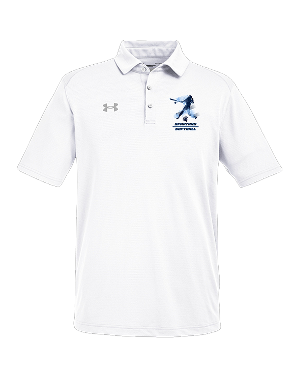West Bend West HS Softball Swing - Under Armour Mens Tech Polo