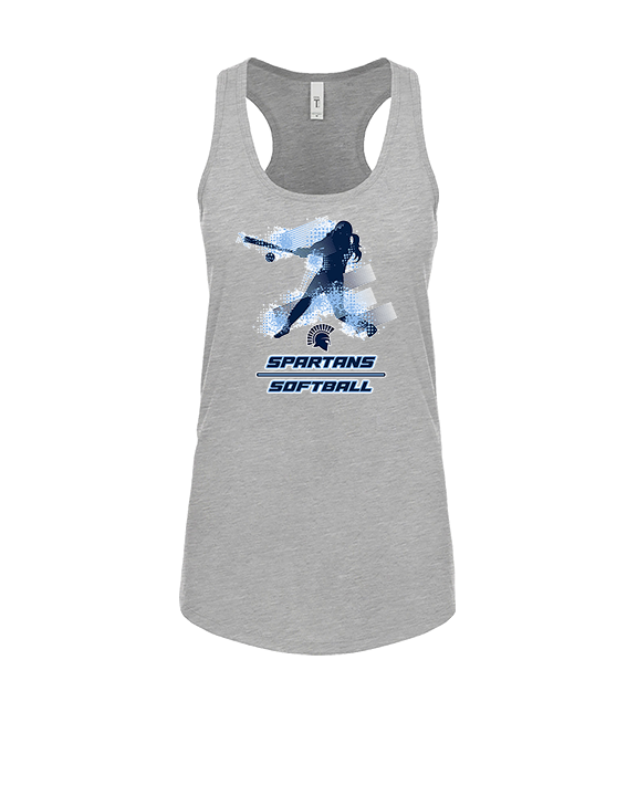 West Bend West HS Softball Swing - Womens Tank Top