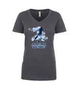 West Bend West HS Softball Swing - Womens Vneck