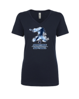 West Bend West HS Softball Swing - Womens Vneck