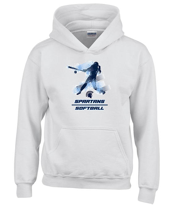 West Bend West HS Softball Swing - Youth Hoodie