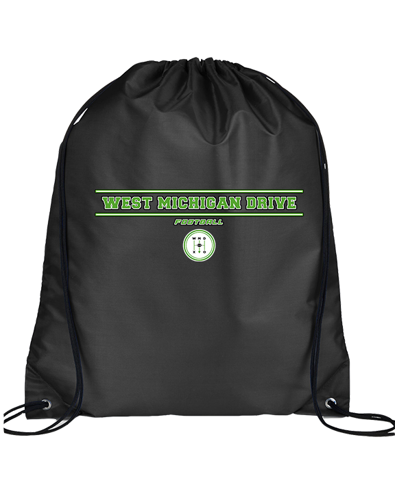 West Michigan Drive Football Border - Drawstring Bag