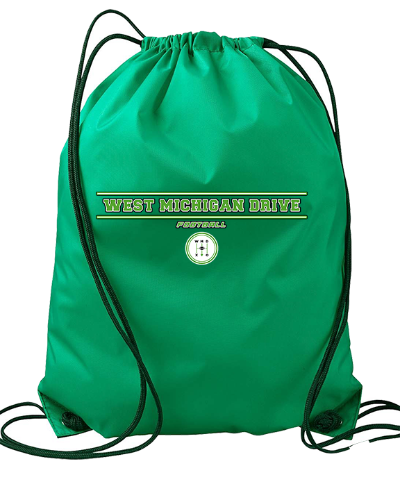 West Michigan Drive Football Border - Drawstring Bag