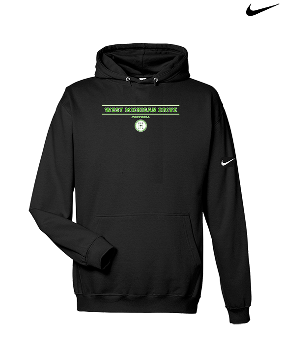 West Michigan Drive Football Border - Nike Club Fleece Hoodie