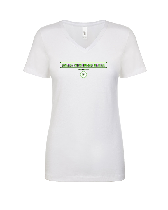 West Michigan Drive Football Border - Womens Vneck