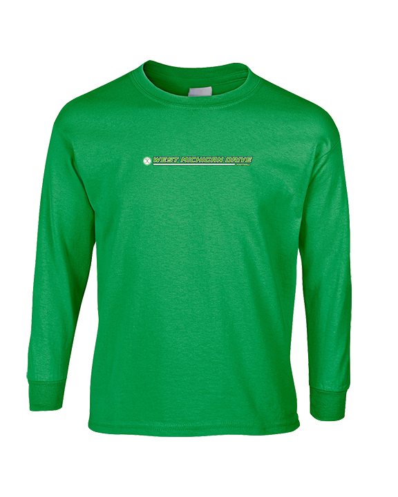 West Michigan Drive Football Lines - Cotton Longsleeve